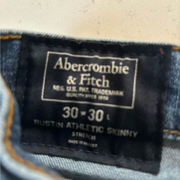 Abercrombie And Fitch Distressed Athletic Skinny Jeans Men’s 30x30 - Picture 4 of 4